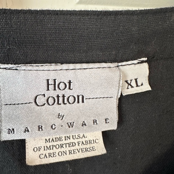Hot Cotton by Marc Ware Back Long Sleeve Button Front Top Soze XL NWT - Picture 2 of 8